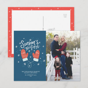 Hygge Mittens Briefkaart kerstfeestdag