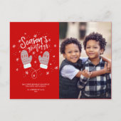 Hygge Mittens Briefkaart kerstfeestdag (Voorkant)