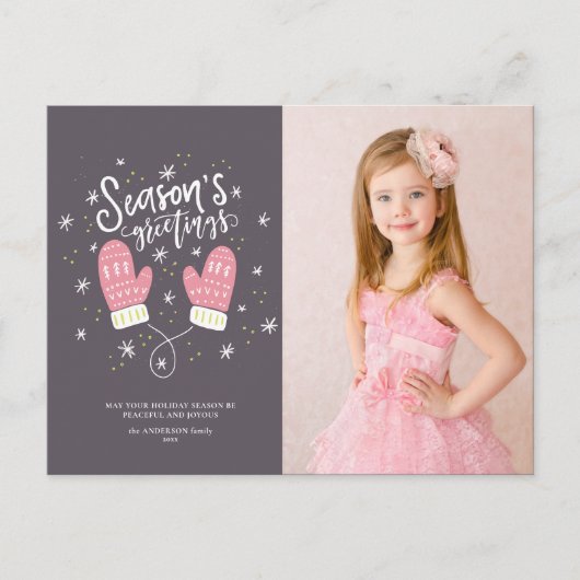 Hygge Mittens Briefkaart kerstfeestdag (Voorkant)