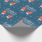 Hygge Mittens Kerstfeestdag Cadeaupapier (Hoek)