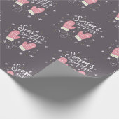 Hygge Mittens Kerstfeestdag Cadeaupapier (Hoek)