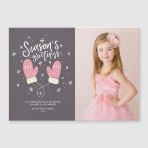 Hygge Mittens-kerstfeestdag — Magnetic Card