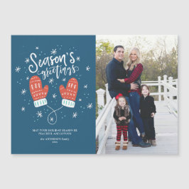 Hygge Mittens-kerstfeestdag — Magnetic Card