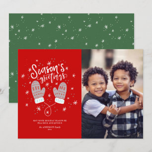 Hygge Mittens-kerstfeestkaartje Feestdagenkaart