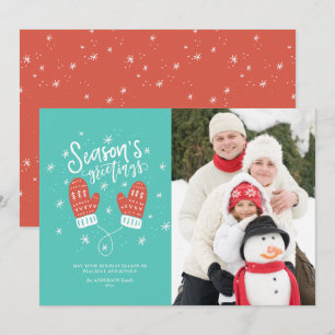 Hygge Mittens-kerstfeestkaartje Feestdagenkaart