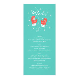 Hygge Mittens Kerstmenu Reclamekaart