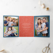 Hygge Mittens Trifold Fold Christmas Holiday Drieluik Kaart (Binnen)