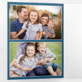 Hygge Mittens Trifold Fold Christmas Holiday Drieluik Kaart (Binnenzijde eerst)