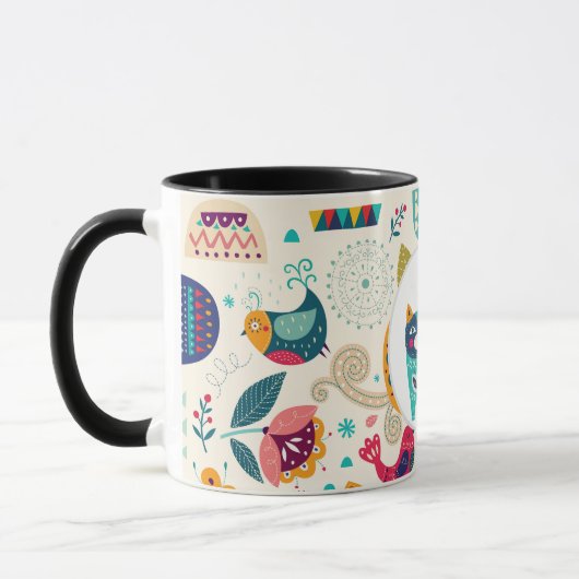 Hygge Mokkenschaal Knuffelkat Gepersonaliseerd Pre Mok (Links)