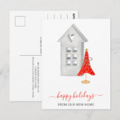 Hygge New Home Weve Moved Holiday Briefkaart (Voorkant / Achterkant)