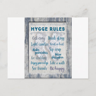 Hygge regels briefkaart
