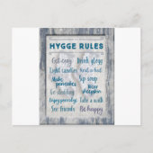 Hygge regels briefkaart (Voorkant)