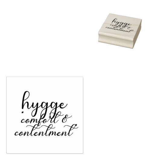 "HYGGE" Rubberen stempel (Gestempeld)