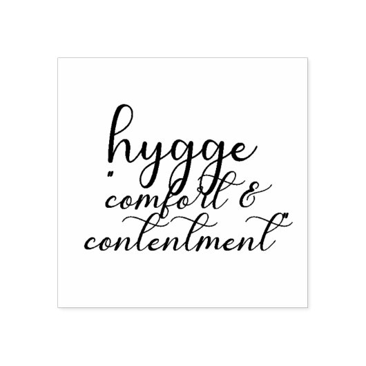 "HYGGE" Rubberen stempel (Afrduk)