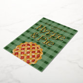 Hygge Scandinavian style plaid foil invitation Folie Feestdagenkaart (Gedraaid)