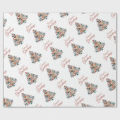 Hygge Scandinavische minimalistische kerst Cadeaupapier (Vlak)