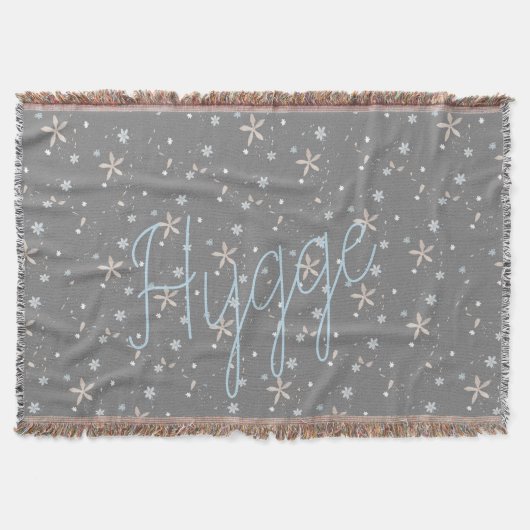 Hygge sneeuwbloemen deken (Voorkant)