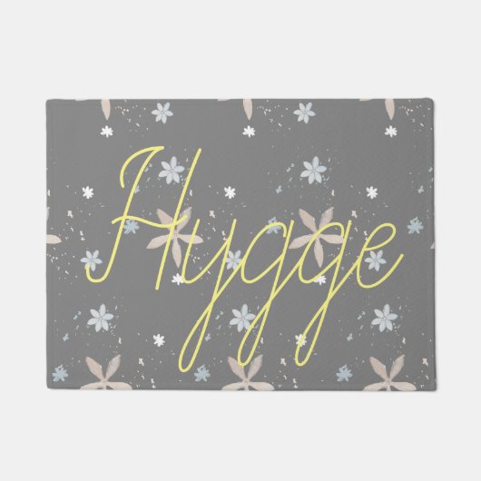 Hygge sneeuwbloemen deurmat (Voorkant)