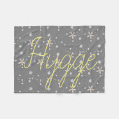 Hygge sneeuwbloemen fleece deken (Voorkant (Horizontaal))