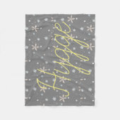 Hygge sneeuwbloemen fleece deken (Voorkant)