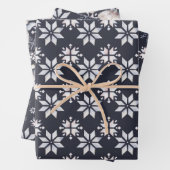 Hygge Sneeuwvlokken en feeën Kerstmis Inpakpapier Vel (In situ)