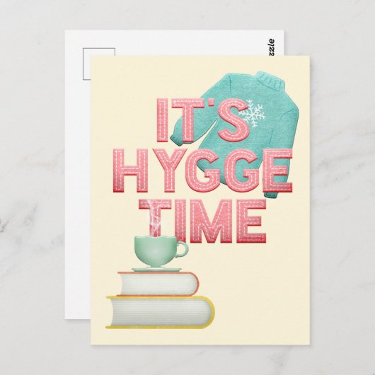 Hygge tijd briefkaart (Voorkant / Achterkant)