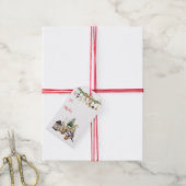 Hygge, vreugde, vrede, harmonie vakantie gevouwen cadeaulabel (Met Touw)