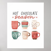 Hygge warme chocoladeseizoen poster (Voorkant)
