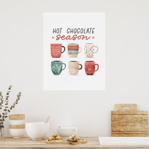 Hygge warme chocoladeseizoen poster
