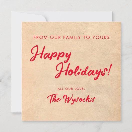 Hygge Winter Moose Vakantie Kaart Notitiekaartje (Achterkant)