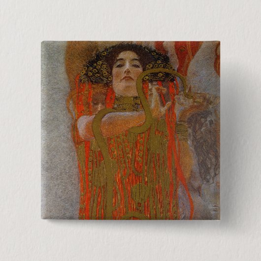 Hygieia, 1900-7 vierkante button 5,1 cm (Voorkant)