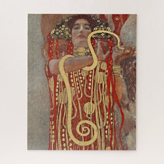 Hygieia door Gustav Klimt Legpuzzel (Verticaal)
