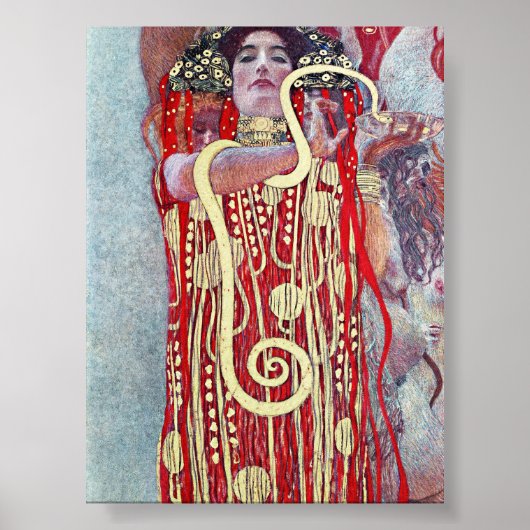 Hygieia door Gustav Klimt Poster (Voorkant)