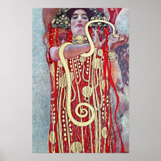 Hygieia door Gustav Klimt Poster (Voorkant)