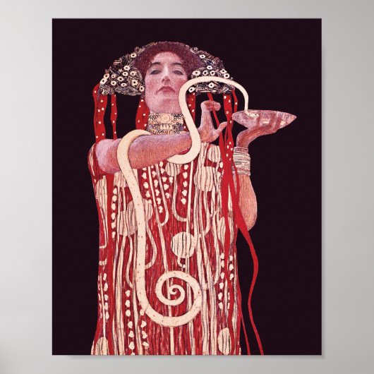 Hygieia door Gustav Klimt Poster (Voorkant)