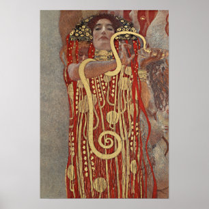 Hygieia van Gustav Klimt Poster