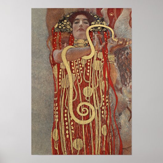 Hygieia van Gustav Klimt Poster (Voorkant)