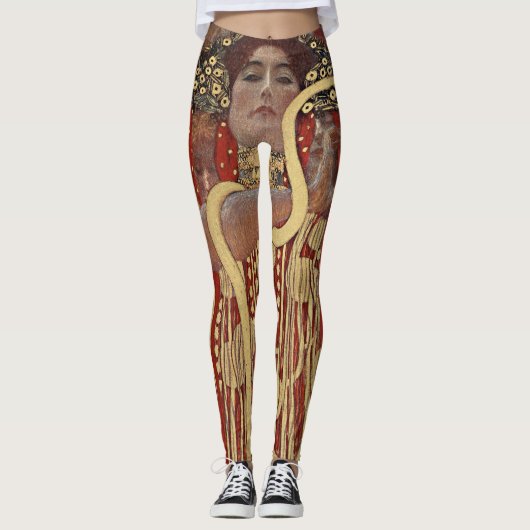 Hygiëne door Gustav Klimt,  Art Nouveau Leggings (Voorkant)
