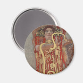Hygiëne door Gustav Klimt,  Art Nouveau Magneet (Voorkant / Achterkant)