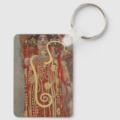 Hygiëne door Gustav Klimt,  Art Nouveau Sleutelhanger (Achterkant)