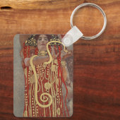 Hygiëne door Gustav Klimt,  Art Nouveau Sleutelhanger (Achterkant)