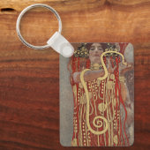 Hygiëne door Gustav Klimt,  Art Nouveau Sleutelhanger (Voorkant)