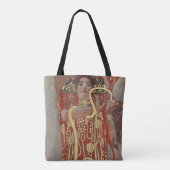 Hygiëne door Gustav Klimt,  Art Nouveau Tote Bag (Achterkant)