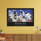 Hygiëne: Inspirerend prijsopgave Canvas Afdruk (Insitu (Woonkamer))