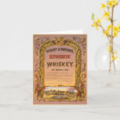 Hygiënische whisky: 1860 - Opmerking Kaart (Gele Bloem)