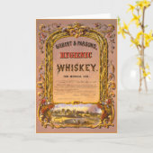 Hygiënische whisky: 1860 - Wenskaart Kaart (Gele Bloem)