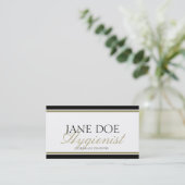 Hygienist Gold Script Visitekaartje (Staand voorkant)