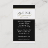 Hygienist Gold Script Visitekaartje (Achterkant)
