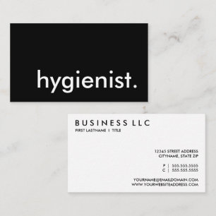 hygiënist. visitekaartje