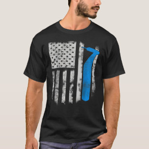 Hygiëniste Gift Tandheelkundig Gereedschap Vlag Am T-shirt